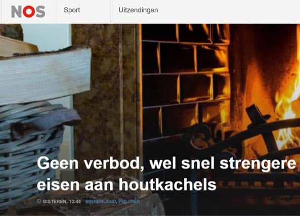 Strengere eisen voor houtkachels